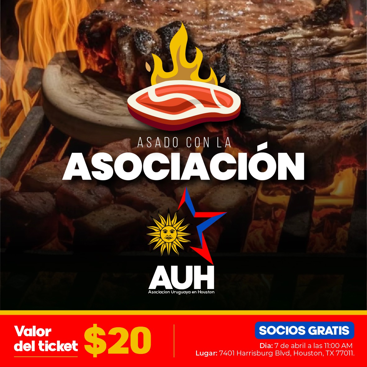 Asado con la Asociacion